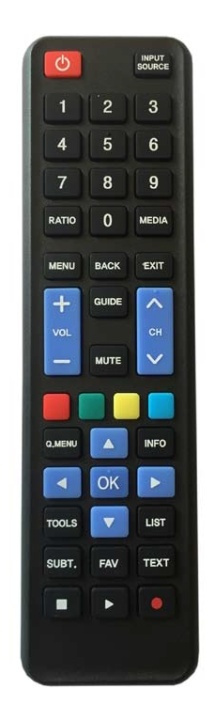 Dilog universal remote control for Samsung and LG, black i gruppen Elektronikk / Lyd & Bilde / TV og tilbehør / Fjernkontroller hos TP E-commerce Nordic AB (38-54207)