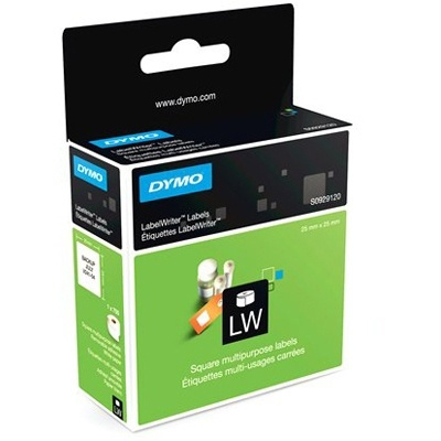DYMO kvadratiske universaletiketter 25x25mm i gruppen Datautstyr / Skrivere og tilbehør / Skrivere / Merkemaskiner og tilbehør / Etiketter hos TP E-commerce Nordic AB (38-54401)