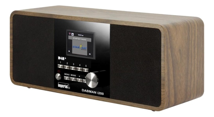 IMPERIAL DABMAN i200 hybrid radio, stereo, internet/DAB+/FM RDS, wood i gruppen Elektronikk / Lyd & Bilde / Hjemmekino, HiFi og bærbar / Kompakt Stereo & Platespillere hos TP E-commerce Nordic AB (38-54704)