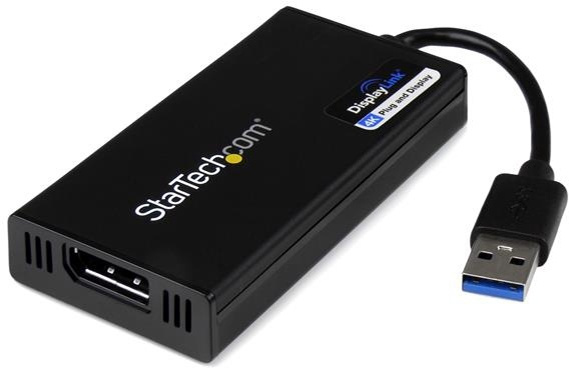 StarTech USB32DP-4K USB 3.0 till DisplayPort, 3840x2160 UHD, svart i gruppen Datautstyr / Kabler og adaptere / DisplayPort / Adaptere hos TP E-commerce Nordic AB (38-55596)