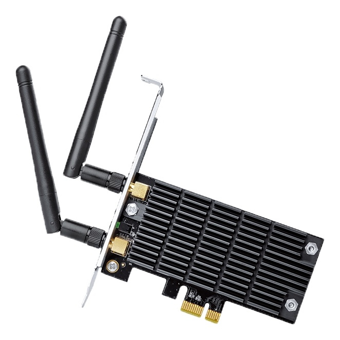 TP-Link Archer T6E, trådløst PCI-E nettverkskort, 802.11ac, 2,4/5GH i gruppen Datautstyr / Nettverk / Nettverkskort / PCI Express trådløse hos TP E-commerce Nordic AB (38-55768)