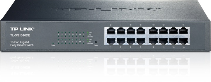 TP-LINKlag 2-nettverkssvitsj, 16-port 10/100/1000 Mbps, RJ45 i gruppen Datautstyr / Nettverk / Switcher hos TP E-commerce Nordic AB (38-55809)