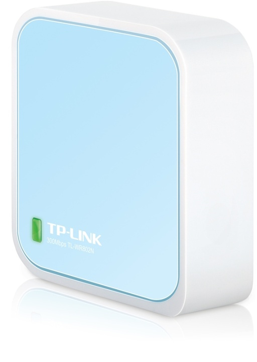 TP-LINK TL-WR802N, trådlös nano N-router, vit i gruppen Datautstyr / Nettverk / Routere / 150-300 Mbit/s hos TP E-commerce Nordic AB (38-55822)