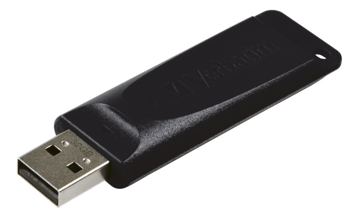 Verbatim USB DRIVE 2.0 STORE N GO SLIDER 32GB BLACK i gruppen Elektronikk / Lagringsmedia / USB-Pinner / USB 2.0 hos TP E-commerce Nordic AB (38-55953)