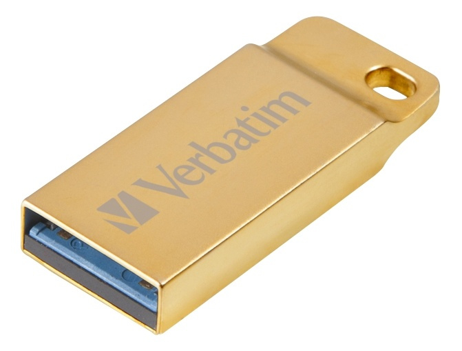 Verbatim Store \'n\' Go Metal Executive Gold USB 3.0-stasjon 64 GB i gruppen Elektronikk / Lagringsmedia / USB-Pinner / USB 3.0 hos TP E-commerce Nordic AB (38-55959)