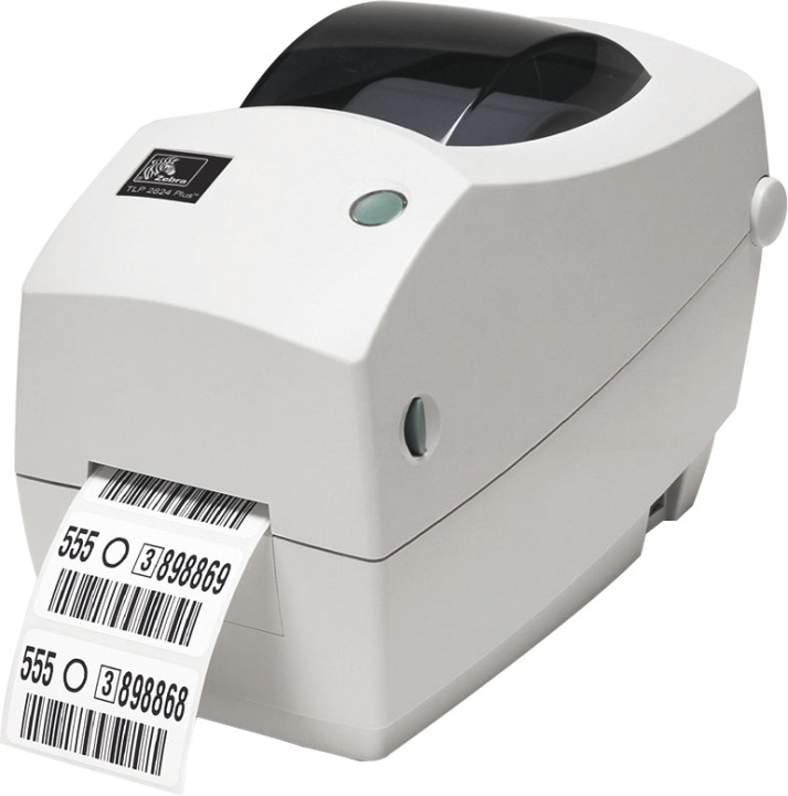 Zebra TT Printer TLP2824 Plus, 203DPI, Euro cords i gruppen Datautstyr / Skrivere og tilbehør / Skrivere / Strekkode- og etikettskrivere hos TP E-commerce Nordic AB (38-56013)