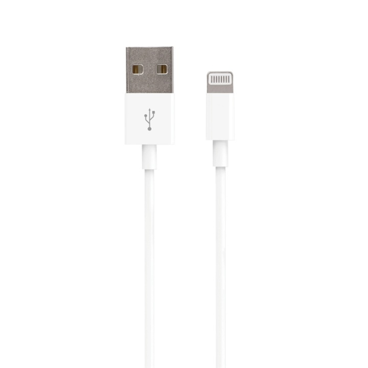 Forever 3 m lynkabel for både lading og overføring, hvit i gruppen SMARTTELEFON & NETTBRETT / Ladere og Kabler / Kabler / Kabler Lightning hos TP E-commerce Nordic AB (38-56687)