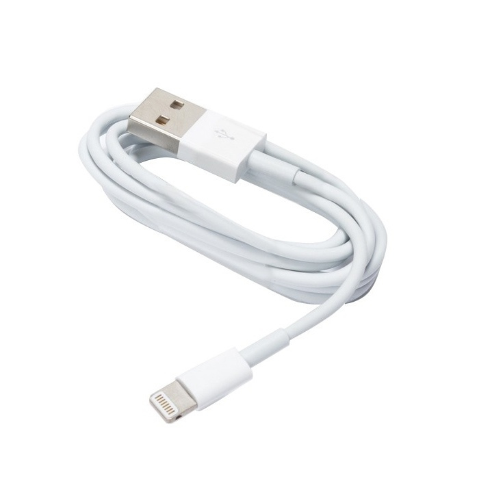 USB datakabel iphone 5/6/7/8 Hvit i gruppen SMARTTELEFON & NETTBRETT / Ladere og Kabler / Kabler / Kabler Lightning hos TP E-commerce Nordic AB (38-56858)