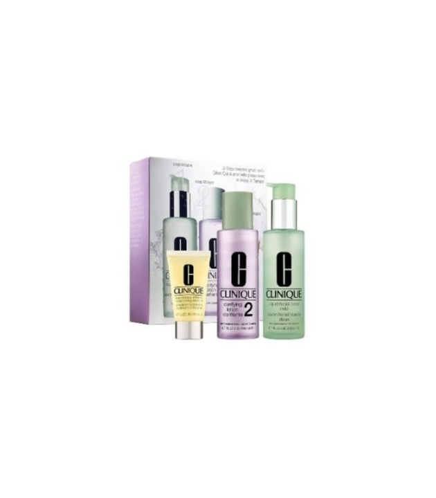 Giftset Clinique 3 step Skin Care System 2 i gruppen HELSE OG SKJØNNHET / Gavesett / Gavesett for henne hos TP E-commerce Nordic AB (38-57093)