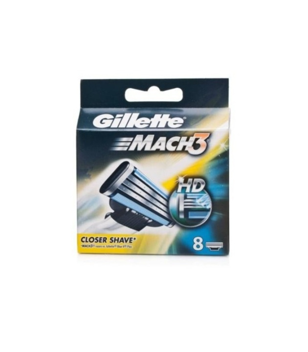 Gillette Mach3 8-pakning i gruppen HELSE OG SKJØNNHET / Hår & styling / Barbering og trimming / Barberhøvler og tilbehør hos TP E-commerce Nordic AB (38-57195)