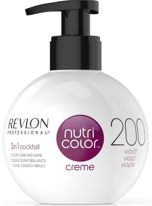 Revlon Nutri Color Creme 200 Burgundy Violet 250ml i gruppen HELSE OG SKJØNNHET / Hår & styling / Hårpleie / Hårfarge / Hårfarge & Fargebombe hos TP E-commerce Nordic AB (38-57213)