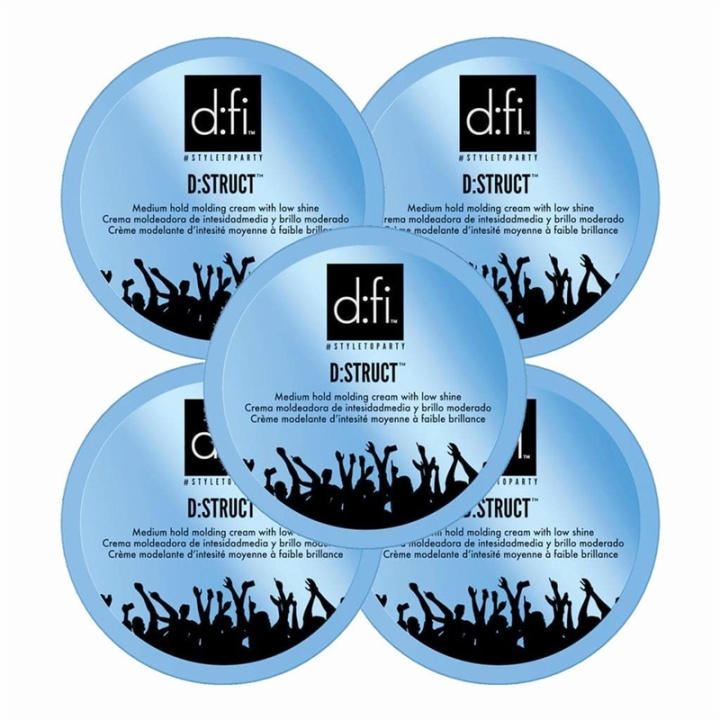 D:fi D:fi 5-pakning D:struct Molding Cream Blue Large 150g i gruppen HELSE OG SKJØNNHET / Hår & styling / Hårstyling / Hårvoks hos TP E-commerce Nordic AB (38-57533)
