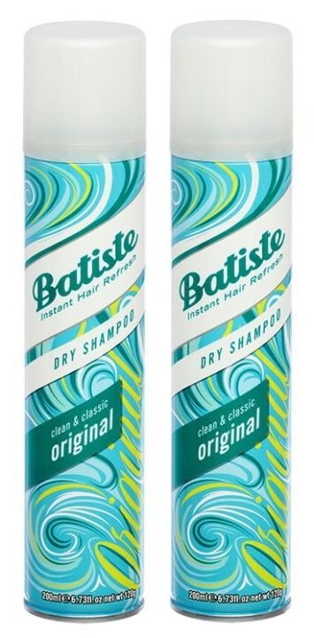 Batiste Batiste 2-pakning Tørrsjampo Original Large 200 ml i gruppen HELSE OG SKJØNNHET / Hår & styling / Hårpleie / Tørrsjampo hos TP E-commerce Nordic AB (38-57588)