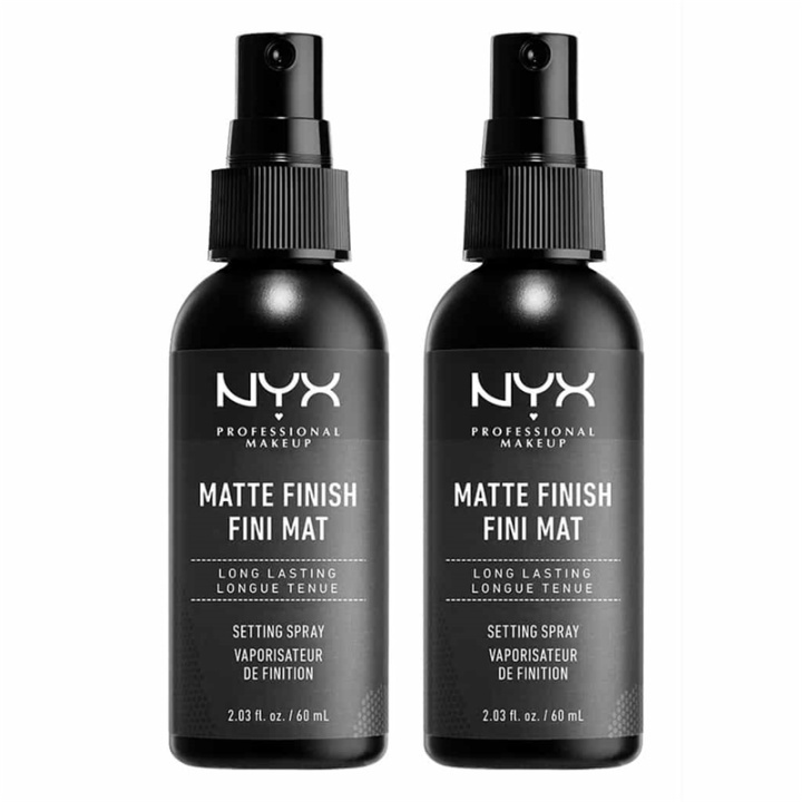 2-pack NYX PROF. MAKEUP Matte Finish Setting Spray i gruppen HELSE OG SKJØNNHET / Makeup / Makeup ansikt / Setting Spray hos TP E-commerce Nordic AB (38-57810)