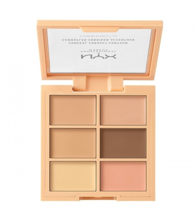 NYX PROF. MAKEUP 3C Palette Conceal Correct Contour Light i gruppen HELSE OG SKJØNNHET / Makeup / Makeup ansikt / Contour/Highlight hos TP E-commerce Nordic AB (38-57874)