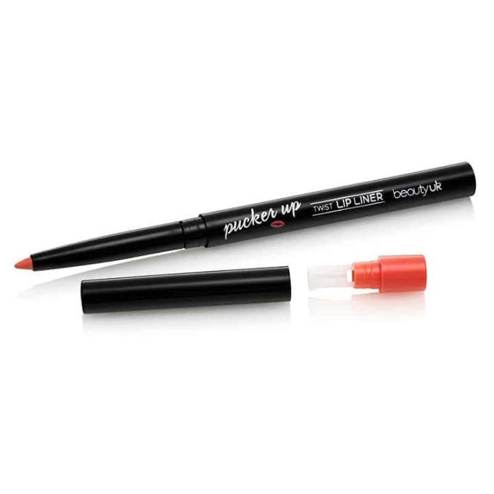 BeautyUK Beauty UK Pucker Up - Twist Lip Liner No.4 Peachy Kiss i gruppen HELSE OG SKJØNNHET / Makeup / Lepper / Leppepenn hos TP E-commerce Nordic AB (38-58560)