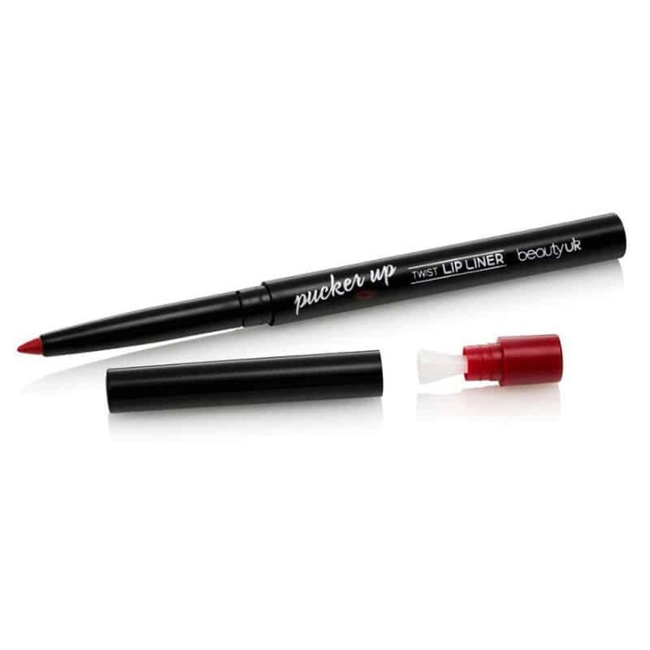 Beauty UK Pucker Up - Twist Lip Liner No.8 Code Red i gruppen HELSE OG SKJØNNHET / Makeup / Lepper / Leppepenn hos TP E-commerce Nordic AB (38-58564)