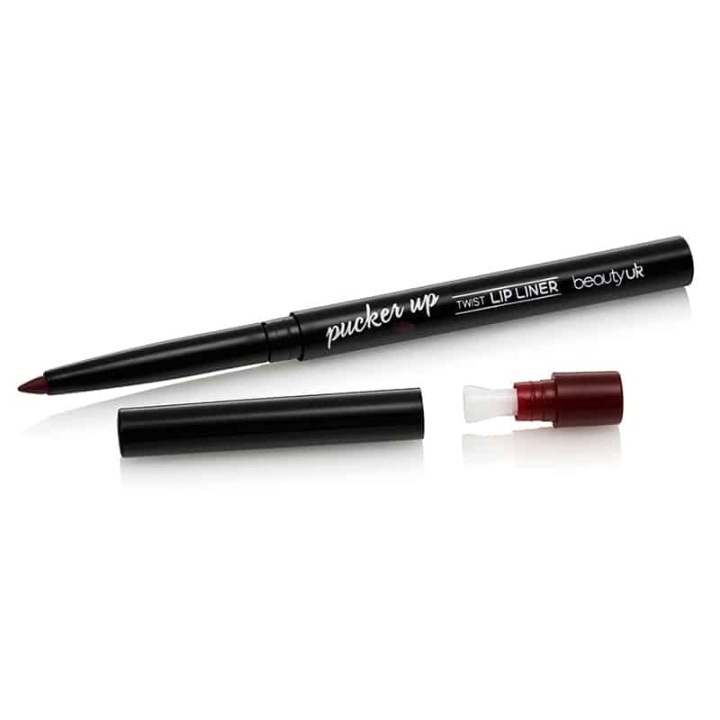 Beauty UK Pucker Up - Twist Lip Liner No.9 Plum Pout i gruppen HELSE OG SKJØNNHET / Makeup / Lepper / Leppepenn hos TP E-commerce Nordic AB (38-58565)