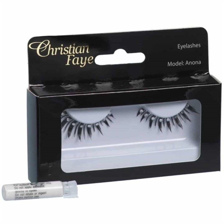 Christian Faye Eyelashes Afton With Glue i gruppen HELSE OG SKJØNNHET / Makeup / Øyne og øyebryn / Løsvipper hos TP E-commerce Nordic AB (38-58636)