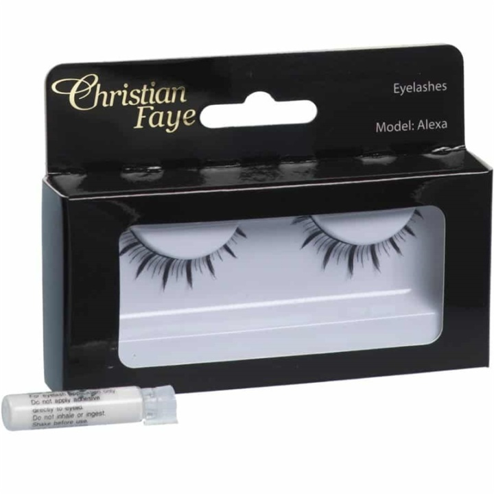 Christian Faye Eyelashes Alexa With Glue i gruppen HELSE OG SKJØNNHET / Makeup / Øyne og øyebryn / Løsvipper hos TP E-commerce Nordic AB (38-58638)