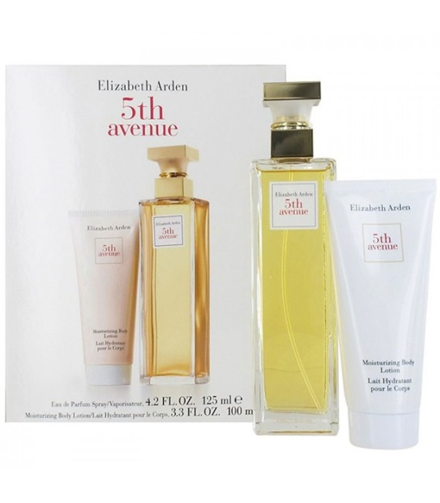 Elizabeth Arden Gavesett Elizabeth Arden 5th Avenue Edp 125ml + Body Lotion 100ml i gruppen HELSE OG SKJØNNHET / Duft og parfyme / Parfyme / Parfymebokser hos TP E-commerce Nordic AB (38-58698)