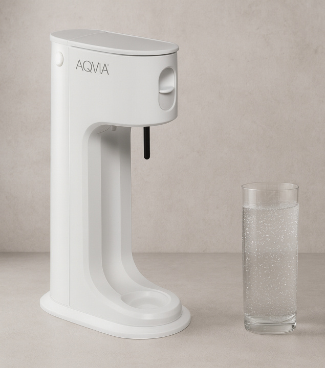 AGA Aqvia Balance Stripped (snøhvit) i gruppen HJEM, HUS OG HAGE / Husholdningsapparater / Vann og juice / Kullsyremaskin / Maskiner hos TP E-commerce Nordic AB (38-5876STR)