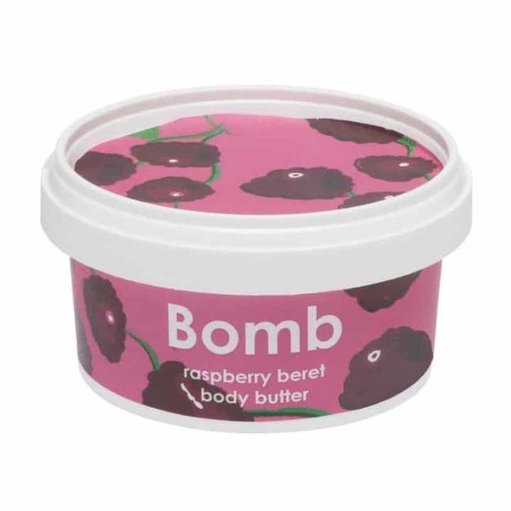 Bomb Cosmetics Body Butter Raspberry Beret 210ml i gruppen HELSE OG SKJØNNHET / Hudpleie / Kroppspleie / Body lotion hos TP E-commerce Nordic AB (38-59064)