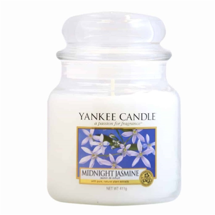 Yankee Candle Classic Medium Jar Midnight Jasmine Candle 411 g i gruppen HELSE OG SKJØNNHET / Duft og parfyme / Andre dufter / Duftlys hos TP E-commerce Nordic AB (38-59248)
