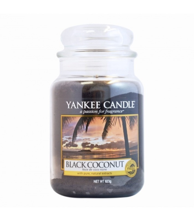 Yankee Candle Classic Large Jar Black Coconut Candle 623g i gruppen HELSE OG SKJØNNHET / Duft og parfyme / Andre dufter / Duftlys hos TP E-commerce Nordic AB (38-59250)