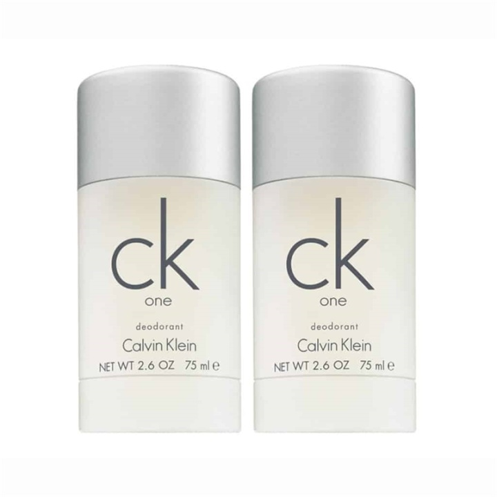 2-pack Calvin Klein CK One Deostick 75ml i gruppen HELSE OG SKJØNNHET / Duft og parfyme / Deodorant / Deo for henne hos TP E-commerce Nordic AB (38-59296)