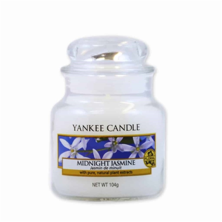 Yankee Candle Klassisk Midnight Jasmine-lys i liten krukke 104 g i gruppen HELSE OG SKJØNNHET / Duft og parfyme / Andre dufter / Duftlys hos TP E-commerce Nordic AB (38-59342)