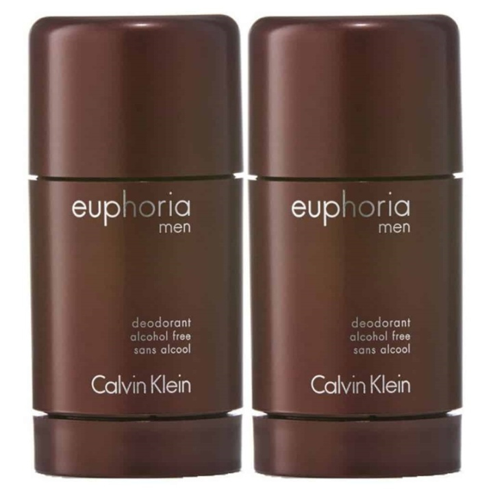 2-pack Calvin Klein Euphoria For Men Deostick 75ml i gruppen HELSE OG SKJØNNHET / Duft og parfyme / Deodorant / Deo for han hos TP E-commerce Nordic AB (38-59363)
