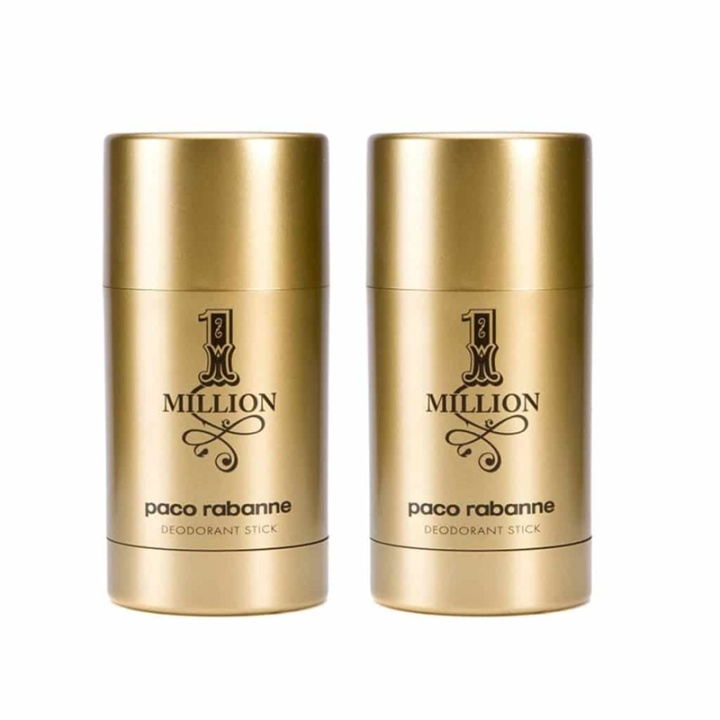 2-pack Paco Rabanne 1 Million Deostick 75ml i gruppen HELSE OG SKJØNNHET / Duft og parfyme / Deodorant / Deo for han hos TP E-commerce Nordic AB (38-59376)