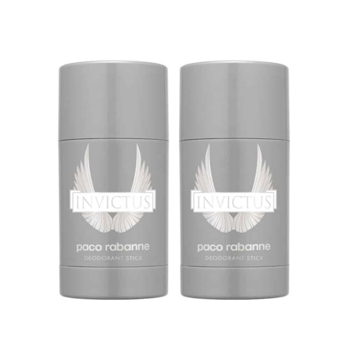 2-pack Paco Rabanne Invictus Deostick 75ml i gruppen HELSE OG SKJØNNHET / Duft og parfyme / Deodorant / Deo for han hos TP E-commerce Nordic AB (38-59377)