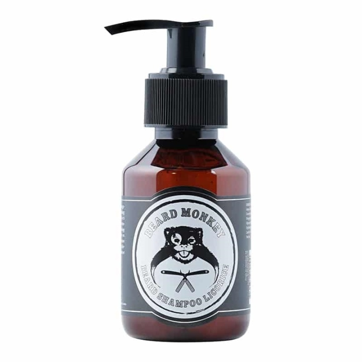 Beard Monkey Skjeggsjampo Lakris 100ml i gruppen HELSE OG SKJØNNHET / Hår & styling / Skjeggpleie / Skjeggsjampo hos TP E-commerce Nordic AB (38-59394)