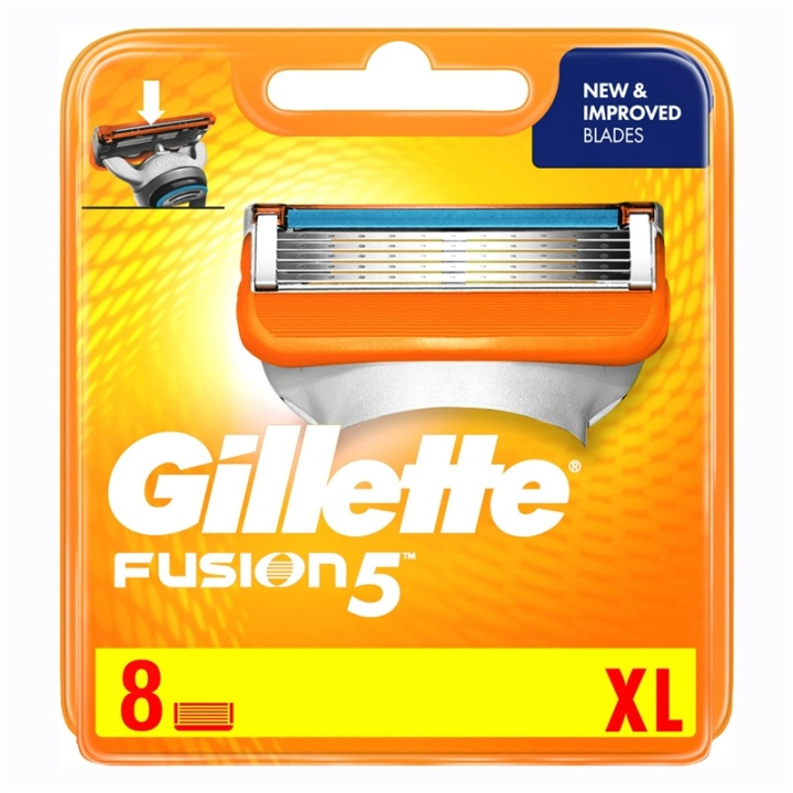 Gillette Barberblad Fusion 8 stk i gruppen HELSE OG SKJØNNHET / Hår & styling / Barbering og trimming / Barberhøvler og tilbehør hos TP E-commerce Nordic AB (38-60043)