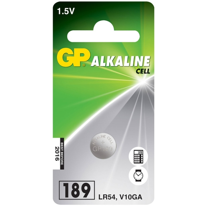 GP LR54 1,5V Alkalisk 1-pack (102004) i gruppen Elektronikk / Batterier & Ladere / Batterier / knappcelle hos TP E-commerce Nordic AB (38-60057)