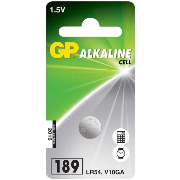 GP LR54 1,5V Alkaline 1-pk (102004) i gruppen Elektronikk / Batterier & Ladere / Batterier / knappcelle hos TP E-commerce Nordic AB (38-60057)