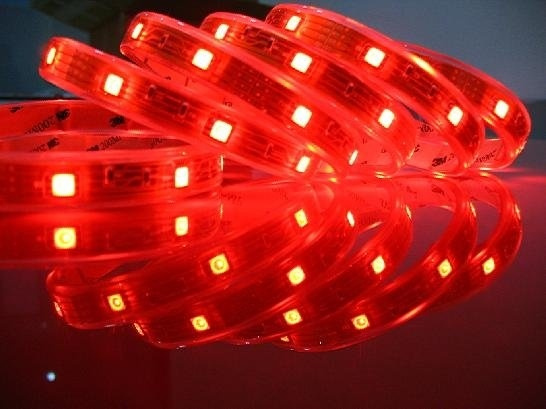 Röd LED-list med dubbelhäftande tejp, SMD, Olika längder i gruppen Bil / Bilbelysning / Dioder og lys / SMD LED-strips hos TP E-commerce Nordic AB (38-6027-VRX)