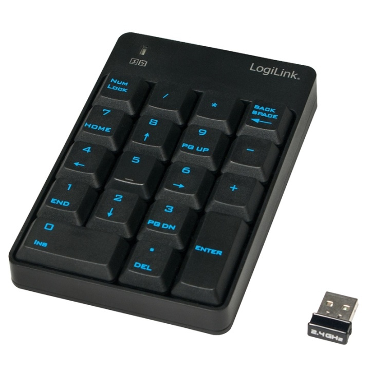 LogiLink Trådløst numerisk tastatur (ID0120) i gruppen Datautstyr / Mus & Tastatur / Tastatur / Trådløs hos TP E-commerce Nordic AB (38-60483)