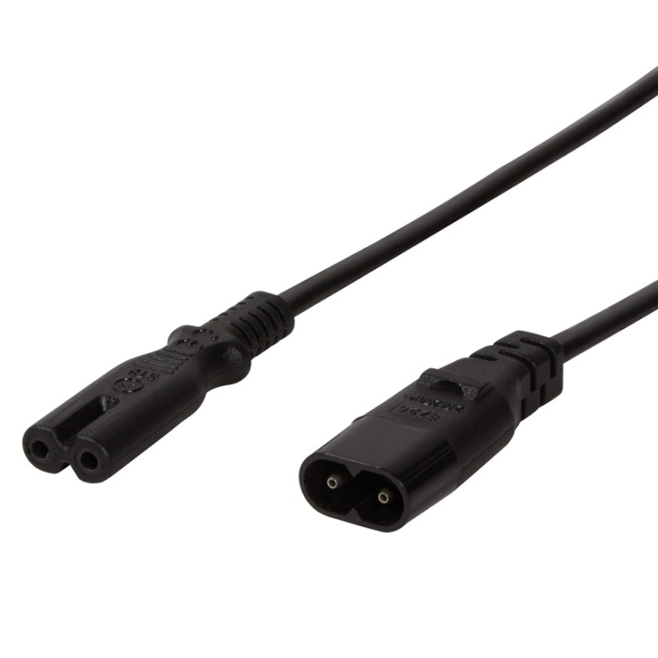 LogiLink Apparatforlengelse 2 m, svart i gruppen Datautstyr / Kabler og adaptere / elektriske kabler hos TP E-commerce Nordic AB (38-60499)