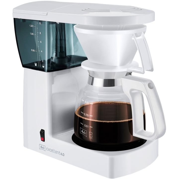 Melitta Excellent 4.0 Hvit kaffetrakter i gruppen HJEM, HUS OG HAGE / Husholdningsapparater / Kaffe og espresso / Kaffetraktere hos TP E-commerce Nordic AB (38-60504)