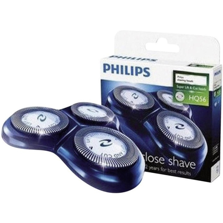 Philips Rakhuvud HQ56 (3 huvud) (HQ56/50) i gruppen HELSE OG SKJØNNHET / Hår & styling / Barbering og trimming / Barbermaskiner tilbehør hos TP E-commerce Nordic AB (38-60760)