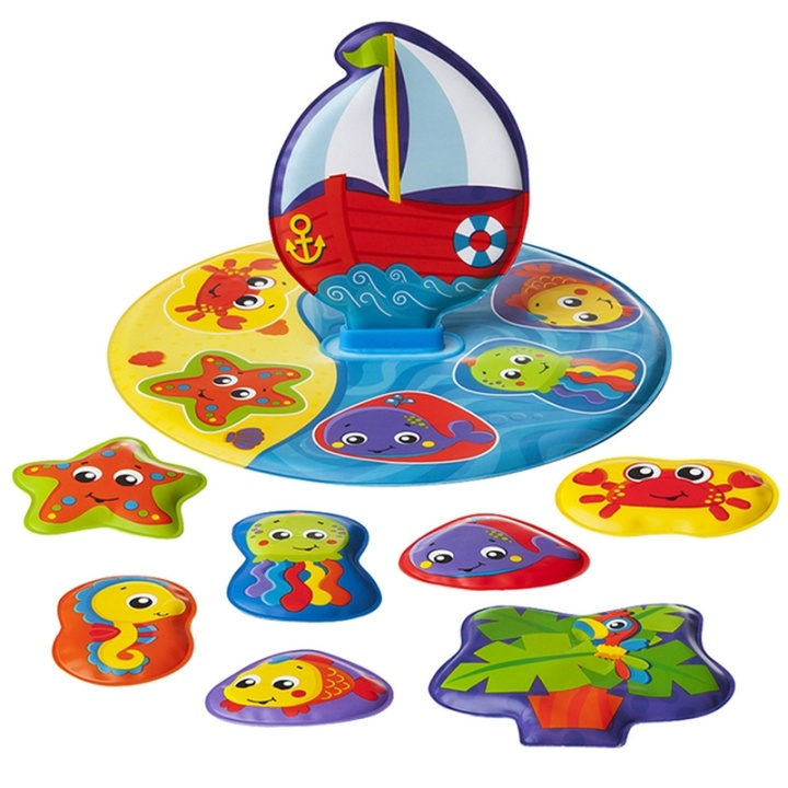 Playgro Puslespill i badekaret (186379) i gruppen LEKER, BARN OG BABY / Babyprodukter / Bad hos TP E-commerce Nordic AB (38-60821)