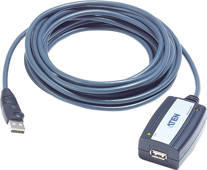 ATEN aktiv USB 2.0 förlängningskabel, 5m i gruppen Datautstyr / Kabler og adaptere / USB / USB-A / Kabler hos TP E-commerce Nordic AB (38-61282)