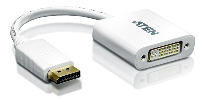 ATEN DisplayPort til DVI-adapter, PC opp til UXGA, 1080p i gruppen Datautstyr / Kabler og adaptere / DisplayPort / Adaptere hos TP E-commerce Nordic AB (38-61283)