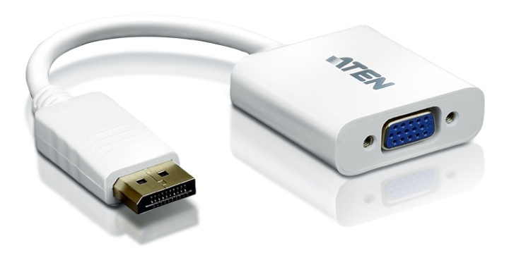 ATEN Displayport -Kabel DisplayPort Han - VGA Hun 15p 0.15 m Hvit i gruppen Datautstyr / Kabler og adaptere / DisplayPort / Adaptere hos TP E-commerce Nordic AB (38-61285)