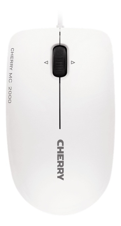Cherry MC 2000 Mus med ledning, USB, 1600 dpi, symmetrisk, lysegrå i gruppen Datautstyr / Mus & Tastatur / Mus / via kabel hos TP E-commerce Nordic AB (38-61362)