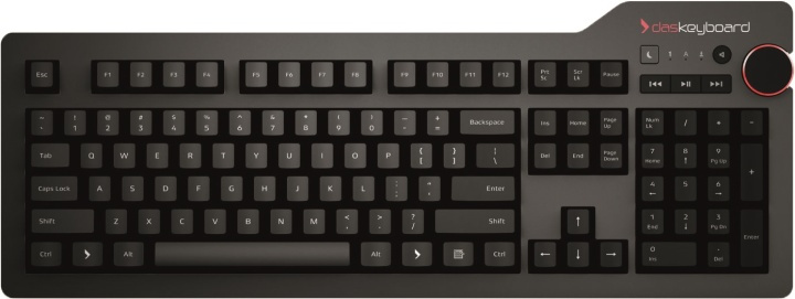 Das Keyboard 4 Professional, Cherry MX Brown, Nordisk, USB, svart i gruppen Datautstyr / Mus & Tastatur / Tastatur / Kablede hos TP E-commerce Nordic AB (38-61398)