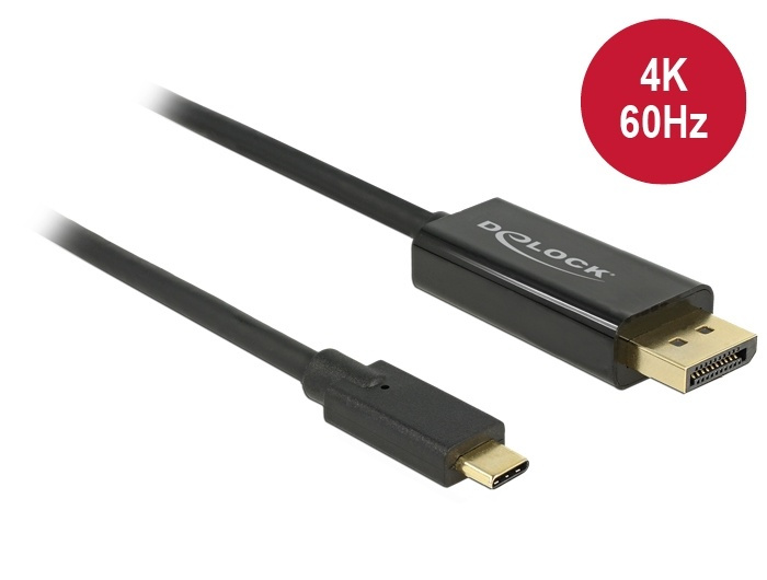DeLock 85255 Cable USB Type-C male to Displayport male (DP Alt Mode) i gruppen Datautstyr / Kabler og adaptere / DisplayPort / Kabler hos TP E-commerce Nordic AB (38-61422)